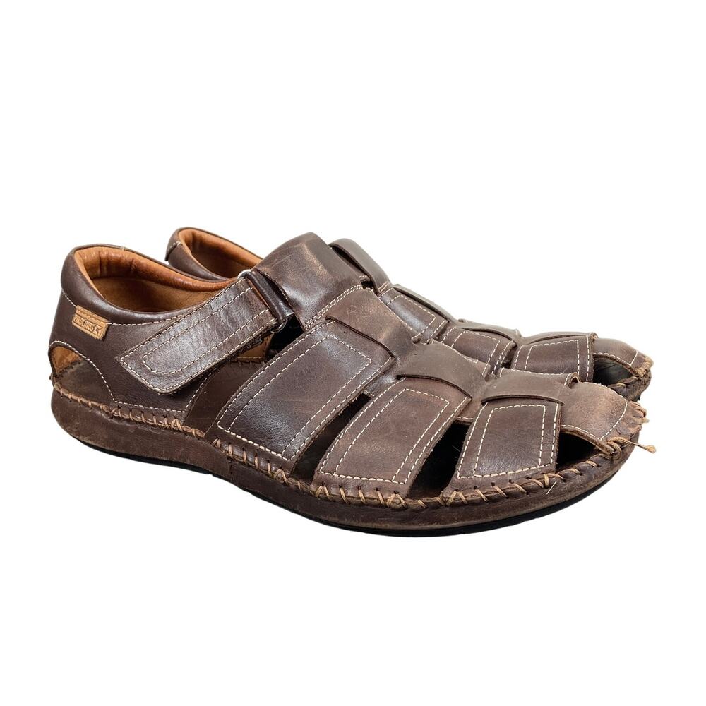 Pikolinos Tarifa Leather Fisherman Slip On Sandals Men's 43/9-9.5
